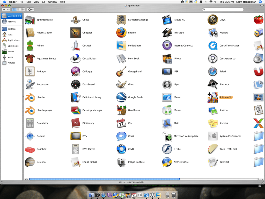 mac os x downloads