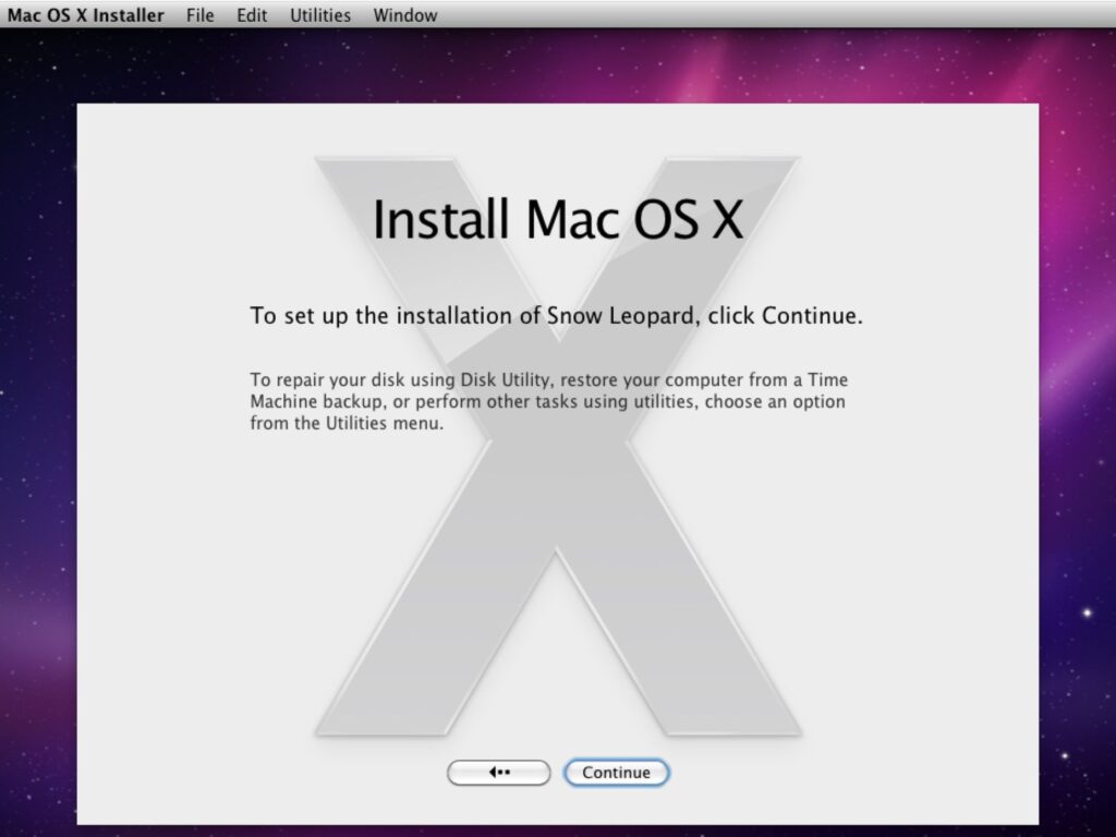 os x snow leopard install dmg