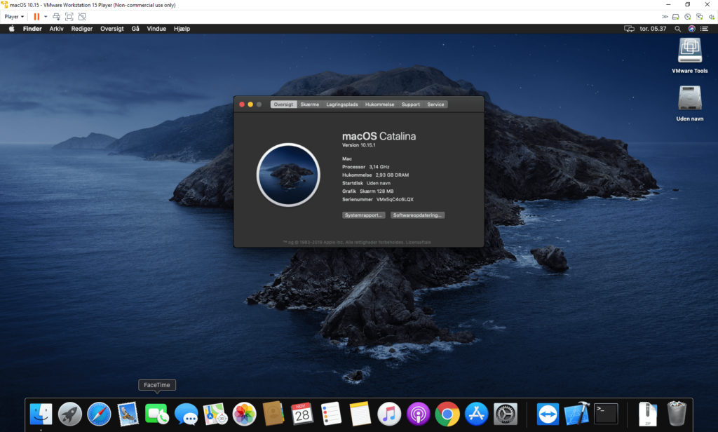 macos linux virtual machine