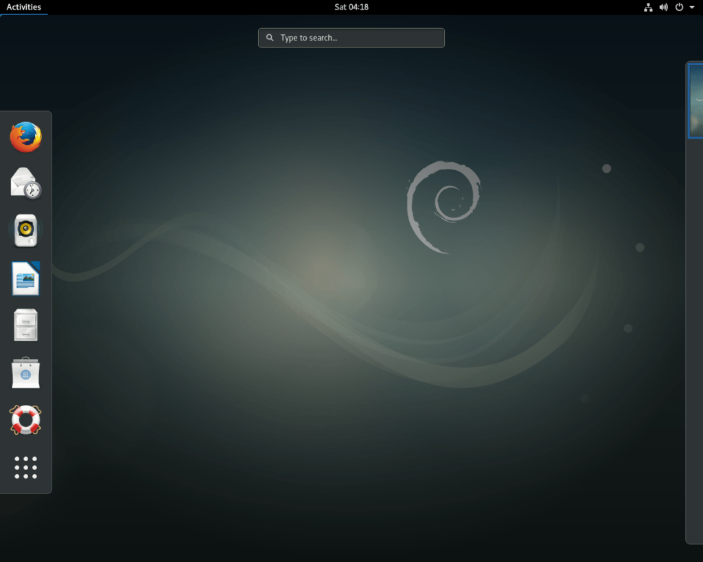 Debian 9 Screenshot