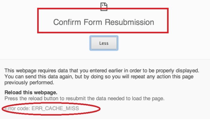 Why Should I Fix Confirm Form Resubmission