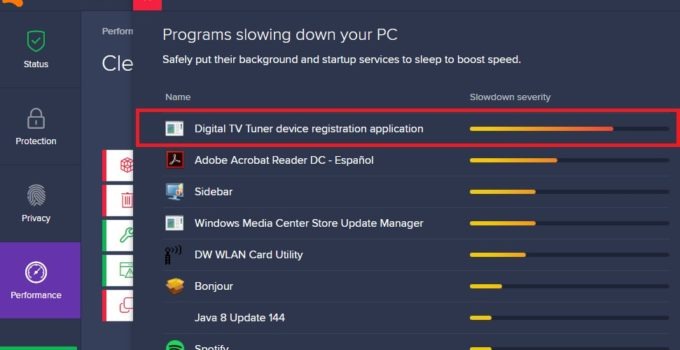 How to remove or fix digital tv tuner device registration application