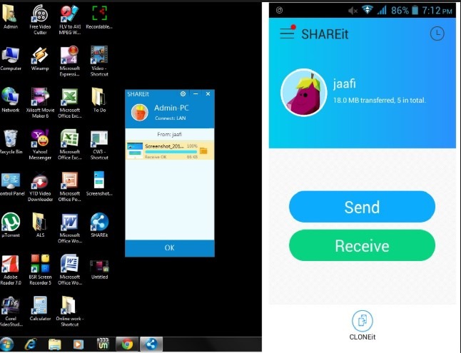 You can download SHAREit Free for PC