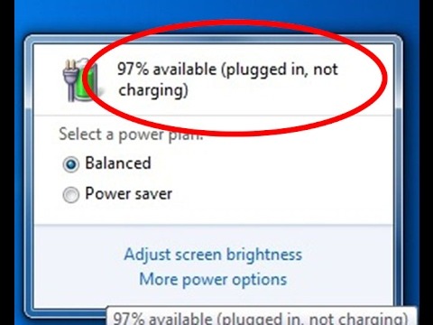 How to fix Laptop Plugged in not Charging in Windows 10