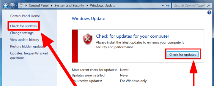 How to Manually Check for Windows 7 Updates