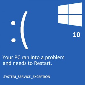 How to solved System Service Exception Windows 10