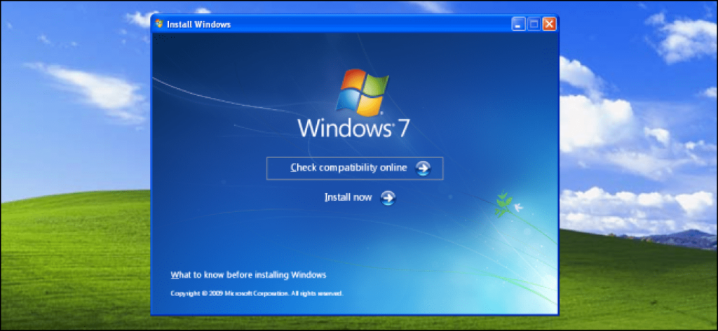 Step by Step process to Upgrade Windows XP to Windows 7 Easily