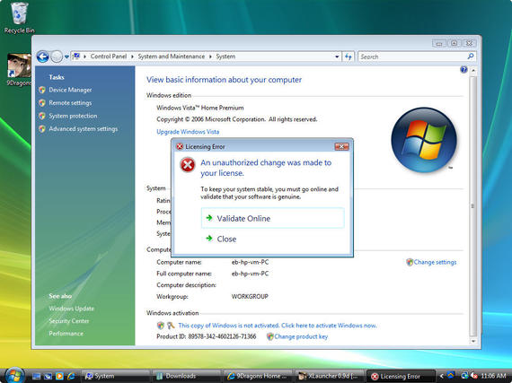 Step by Step process Activate Windows Vista for free