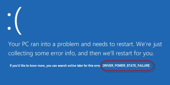 Windows 10 driver power state failure nvidia