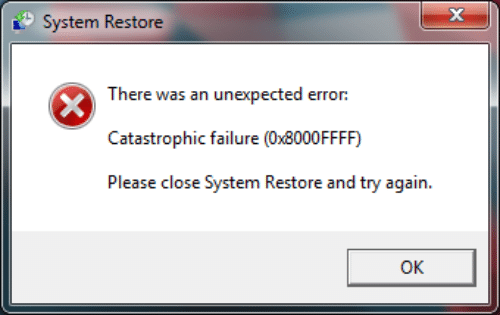 How To Fix Error Code 0x8000FFFF in Windows 10