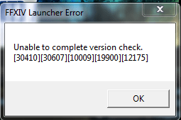 Fixed: FFXIV Unable to Complete Version Check or Update