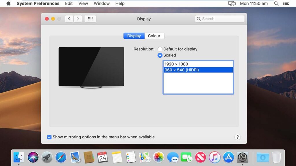 Mac Mojave Get Full Screen in VM Workstation