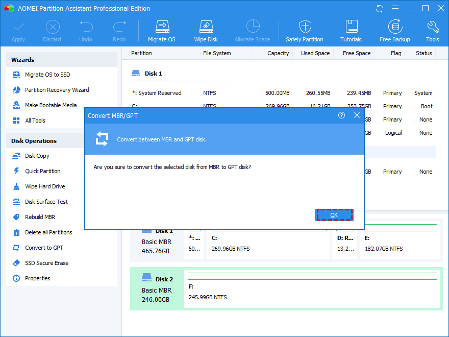 How to Convert MBR to GPT Disk without Losing Data