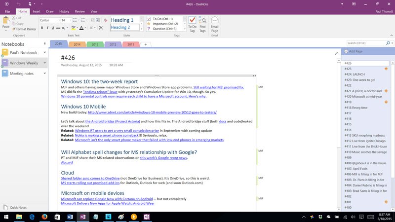 You can download Microsoft OneNote 2016 for free