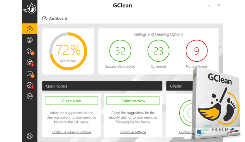 You can download Abelssoft GClean 2021 for free