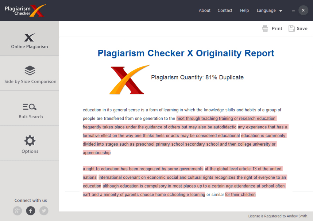 You can download Plagiarism Checker X for PC