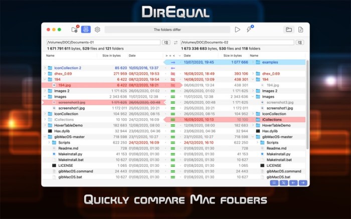 You can download DirEqual 3 for Mac
