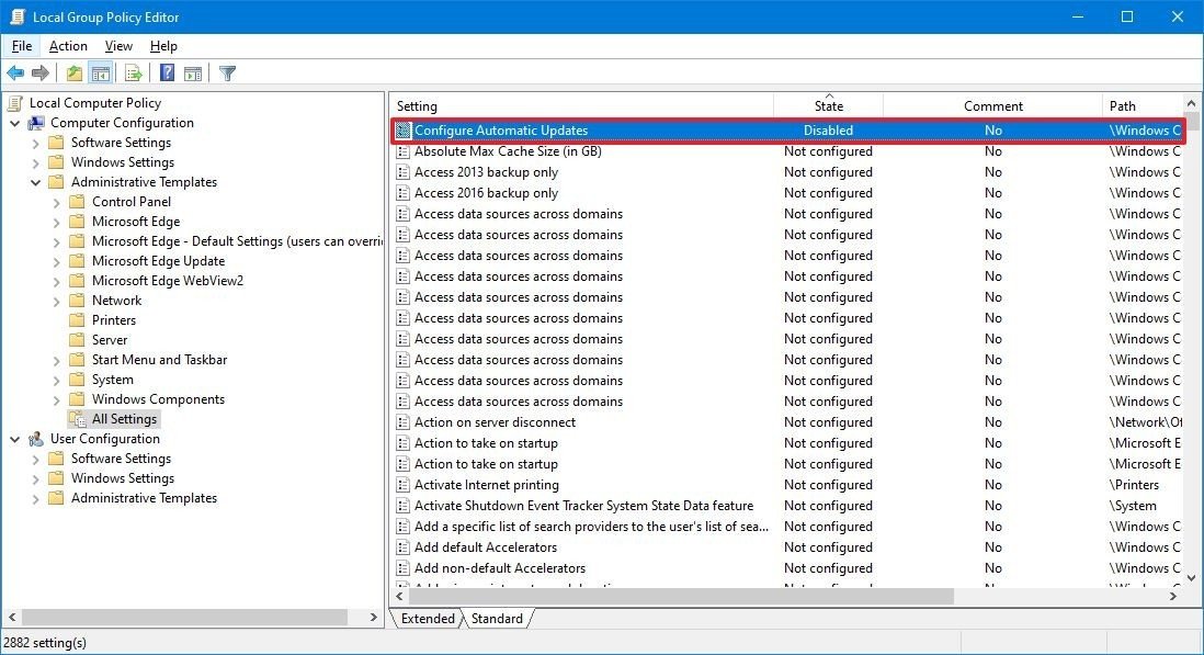 Fixed Inaccessible Greyedout settings on Windows 10 ISORIVER