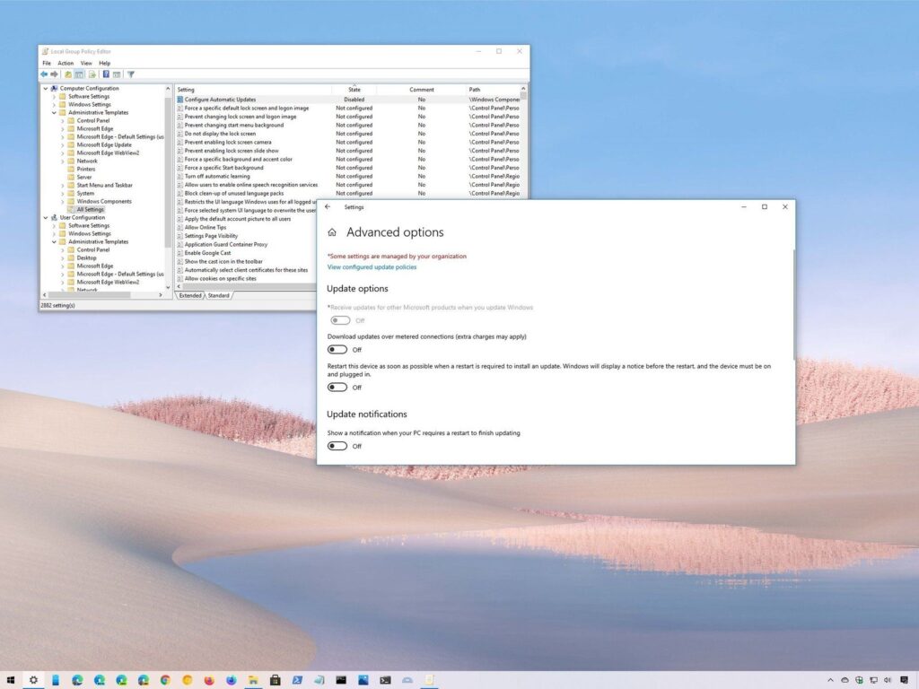 How to fix inaccessible grayed out settings on Windows 10