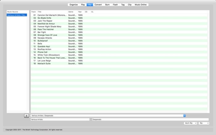 You can download mirethMusic 4 free for Mac