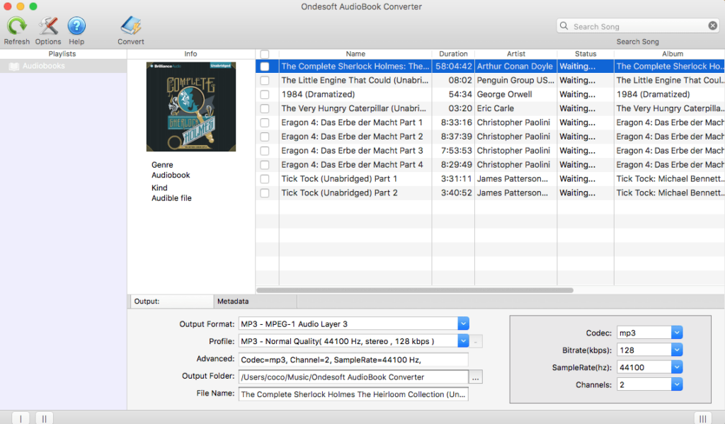 You can download Ondesoft AudioBook Converter 3 for Mac