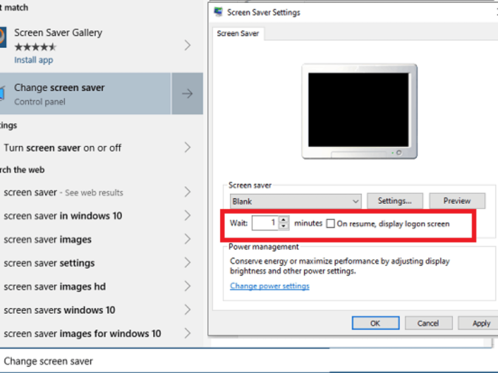 How to enable screen savers on Windows 10