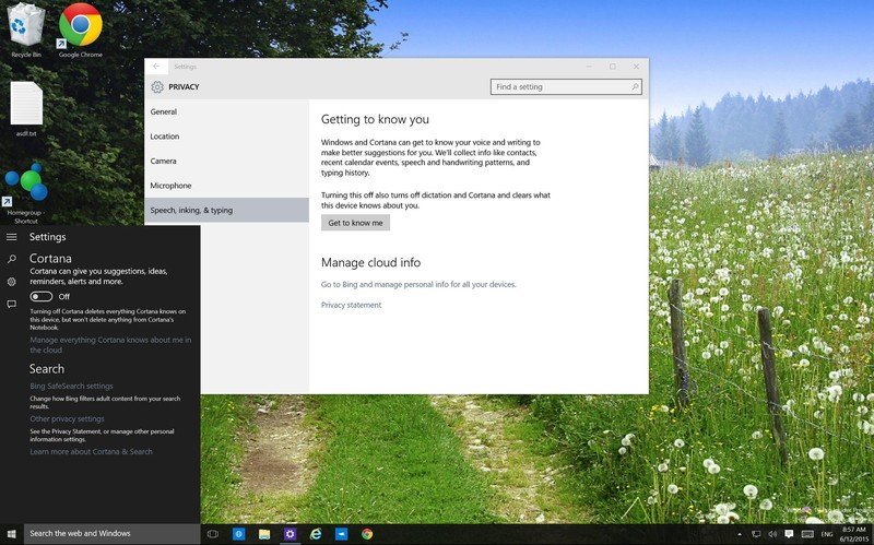 How to Disable Cortana to Turn Off Personal Data Gathering in Windows 10