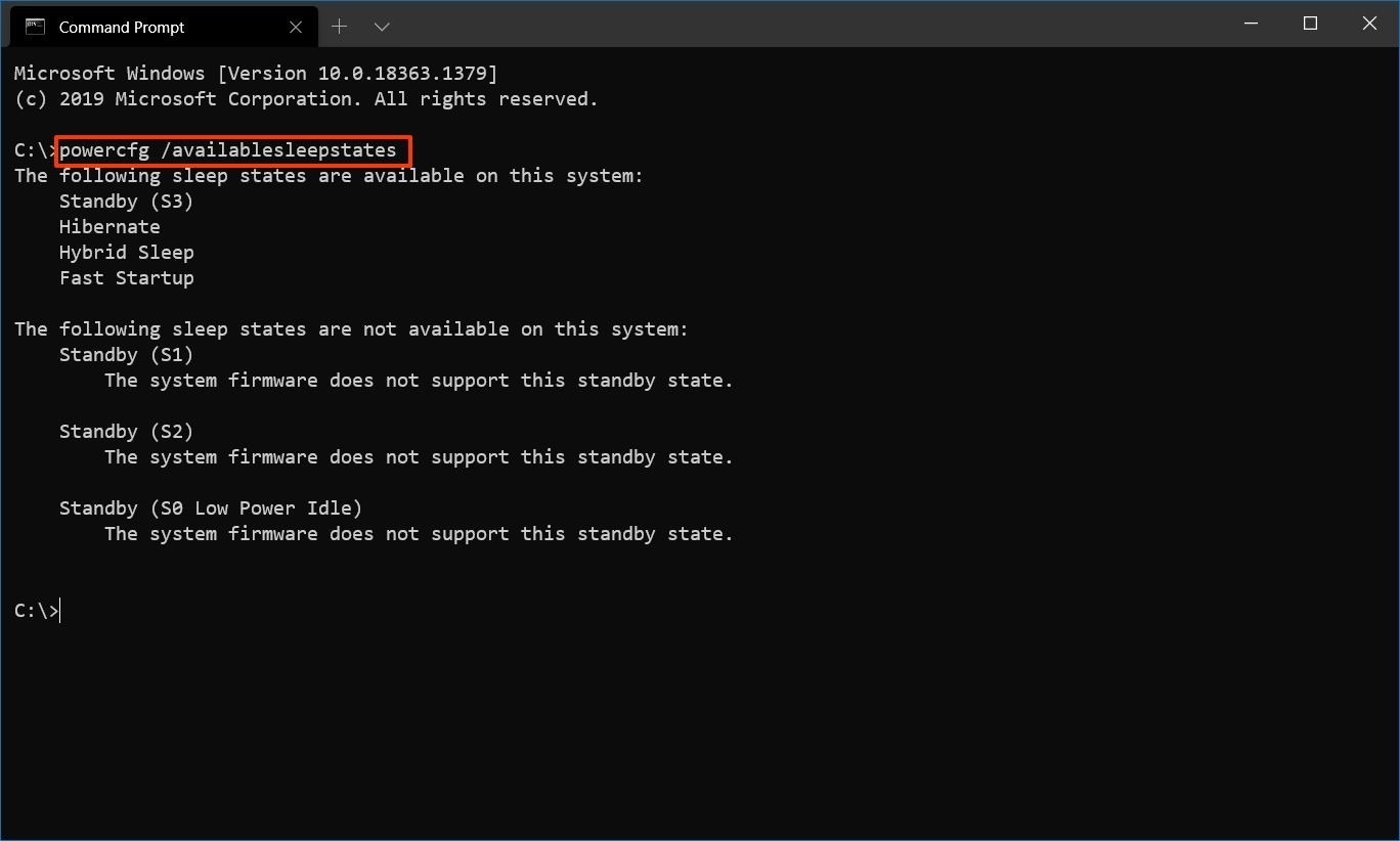 Sleep States your PC Supports on Windows 10 - Complete Guide in 2021 ...