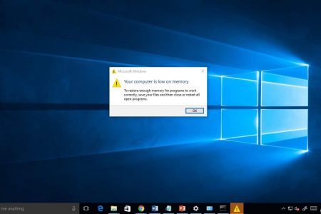 Solved: Your Computer is low on memory on Windows 10