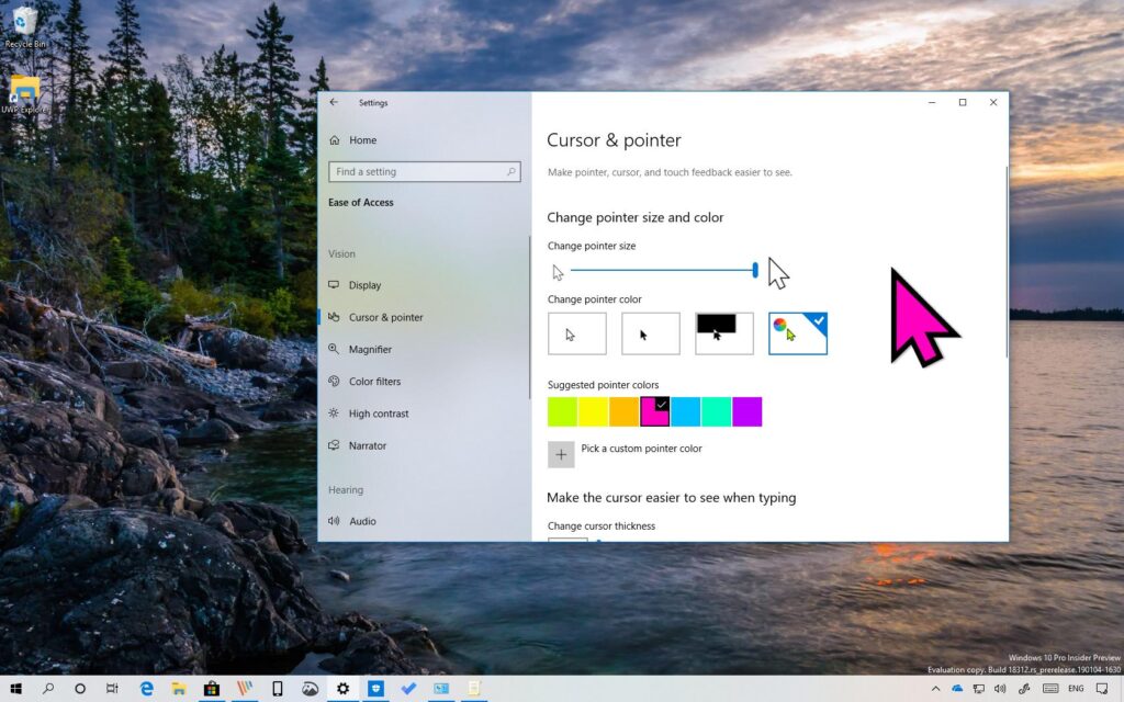 How to change the cursor on your Windows 10 computer