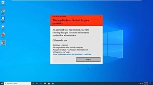 How to fix 'This app has been blocked for your protection - windows 10
