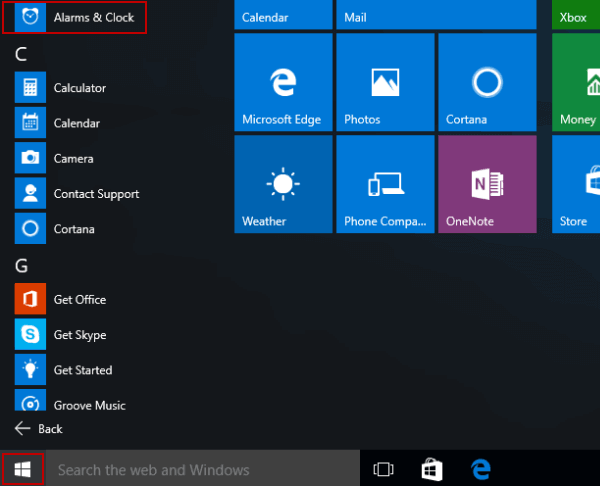 How to use alarms and timers in the Alarms & Clock in Windows 10