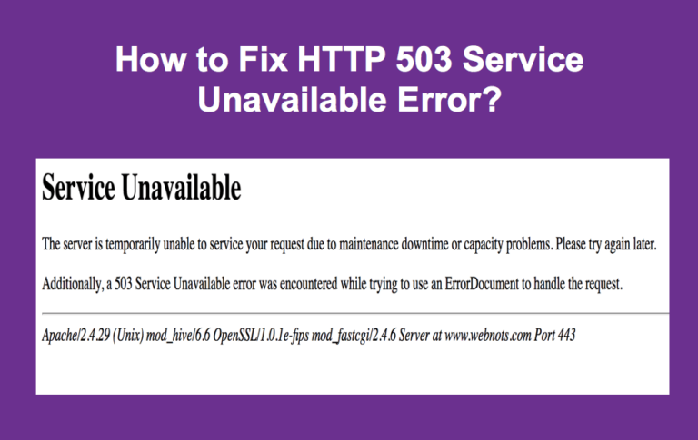 Fixed: 503 Service Unavailable Error in Windows 10 - ISORIVER