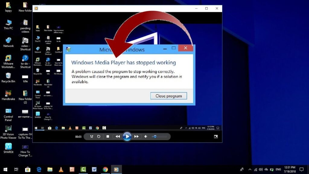 Fix: Windows Media Player has stopped working on Windows 10
