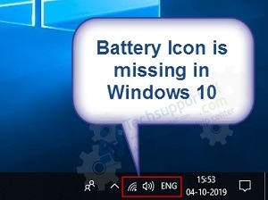 How to Restore a Missing Battery Icon in Windows 10