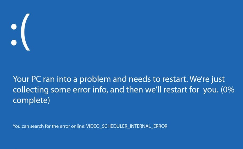 How to fix Video Scheduler Internal Error BSOD in Windows 10