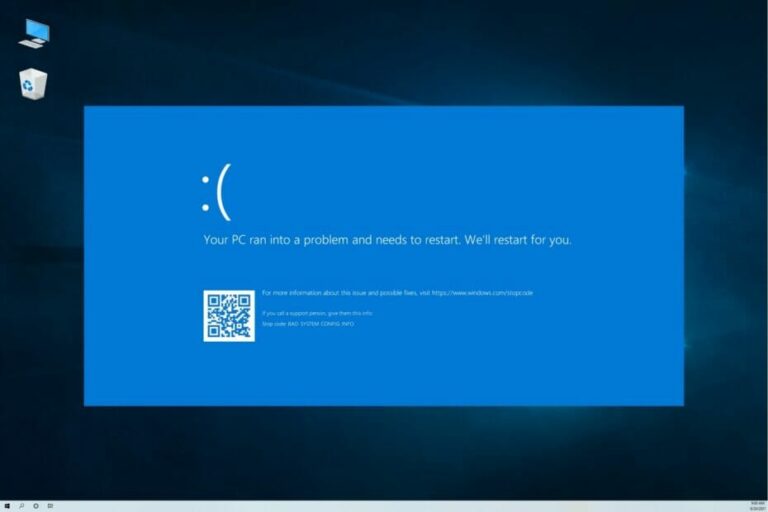How to Fix Bad System Config Info Error on Windows 10 ISORIVER