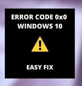 How to fix the Runtime Code 0x0 Microsoft Error Code 0X0
