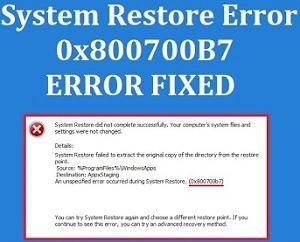 How to fix System Restore Error 0x800700b7 on Windows 10 and 11
