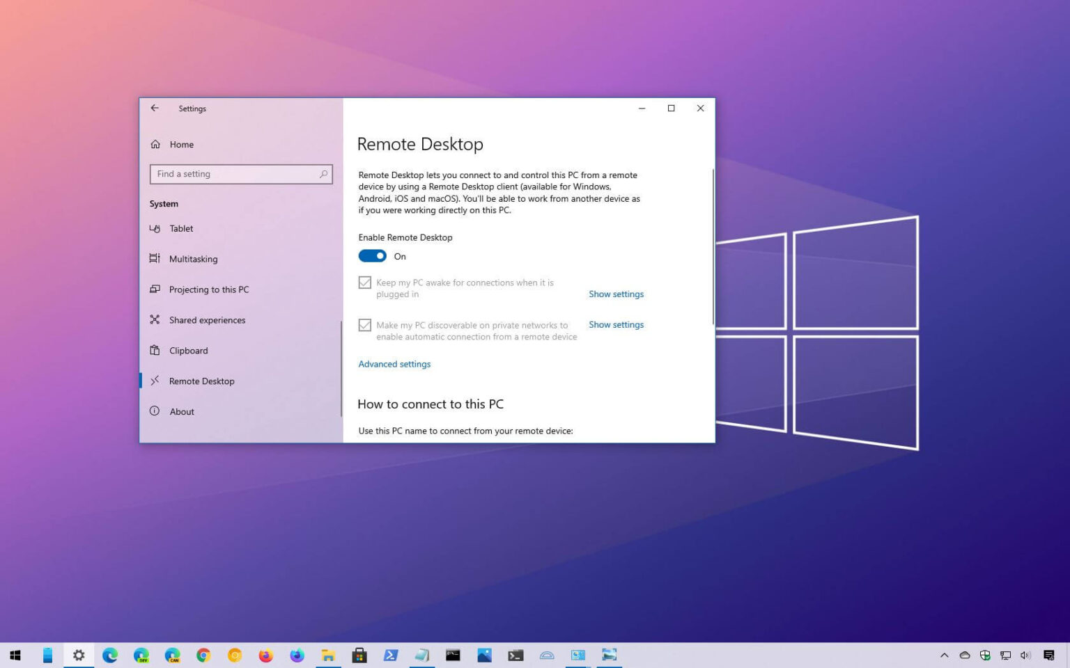 How To Enable & Use Remote Desktop Connection On Windows 10 - ISORIVER