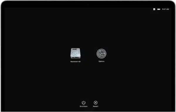 Booting a MacBook into macOS Recovery when it won't turn on normally