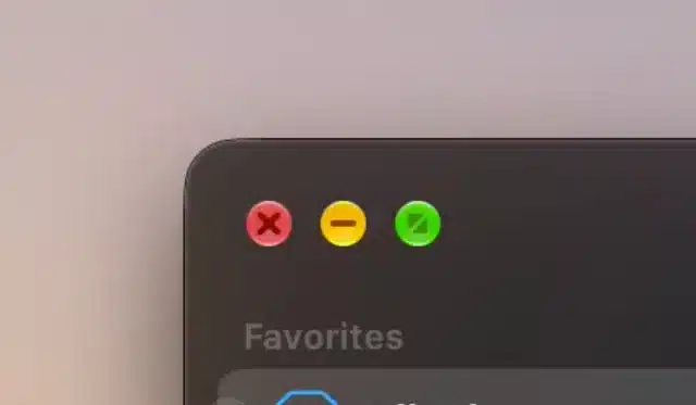New Liquid Glass traffic light window controls in macOS Golden Gate